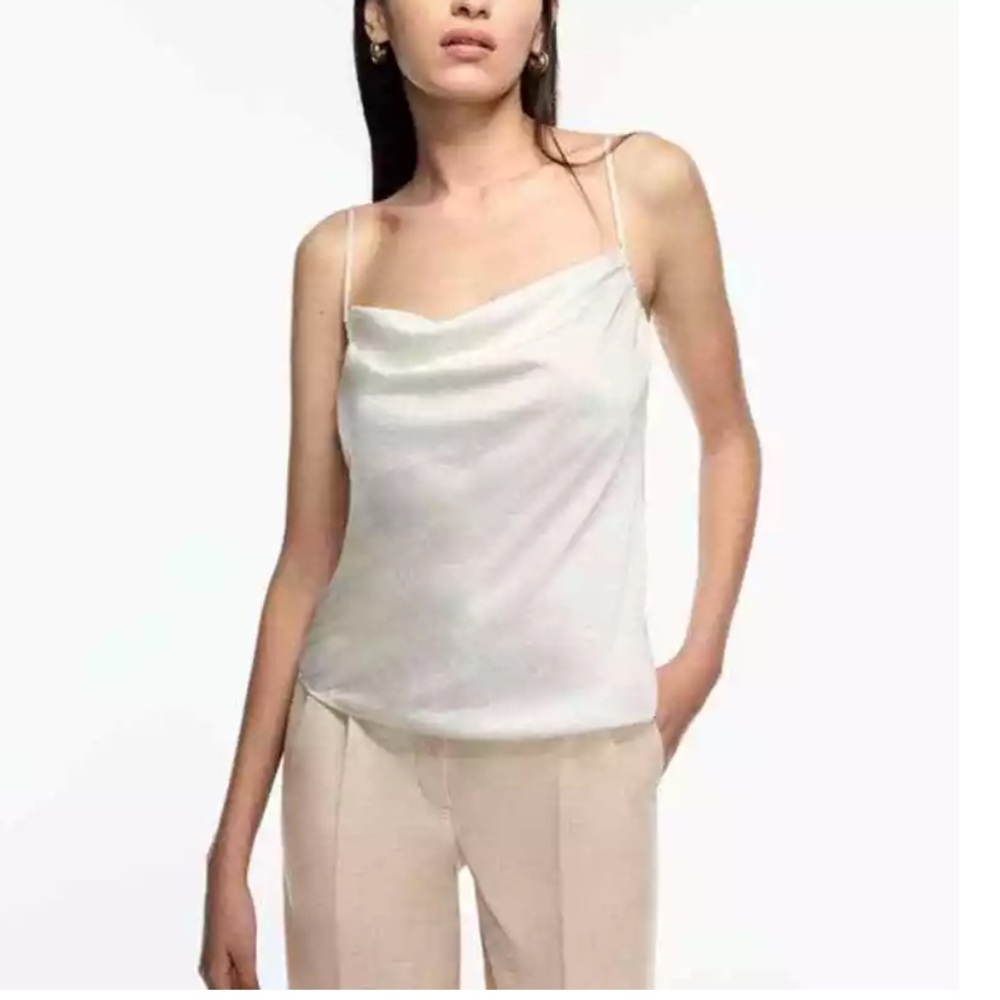 Aritzia Wilfred‎ Allusion Camisole Light White Violet Size M